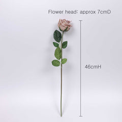 Real Touch Small Rose Stem 46cmH