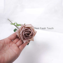 Real Touch Small Rose Stem 46cmH