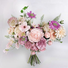 Artificial Flower Bouquet, Wedding Bridal Bouquet, Pink bouquet