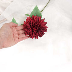 Dahlia Flower Stem Burgundy 65cmH