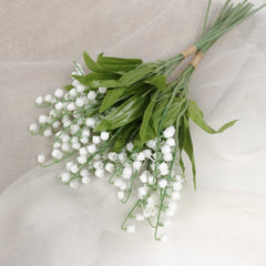 Two Bunches Lily of the Valley Bunch 34cmH