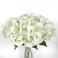 Hydrangea Stem, Artificial Hydrangea, White Hydrangea