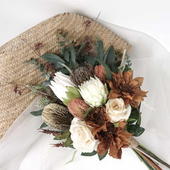 Native Protea Banksia Rose Bouquet