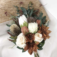 Native Protea Banksia Rose Bouquet