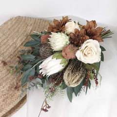 Native Protea Banksia Rose Bouquet