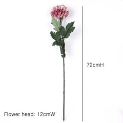 Big Head Dahlia Flower Stem 72cmH