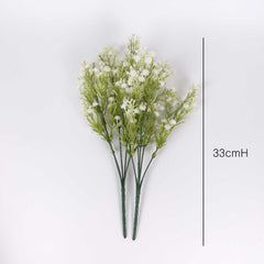 2pcs Real-touch Baby's Breath Short Bush 33cmH