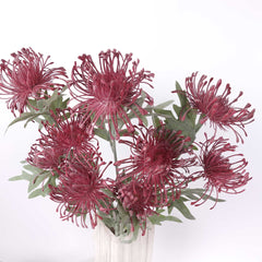 3 Heads Pincushion Leucospermum Stem 70cmH