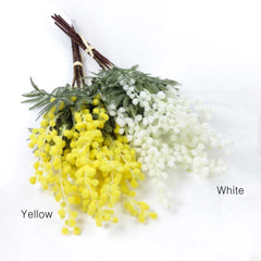 5 Stems Artificial Wattle Bouquet 42cmH