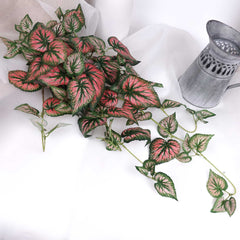 Artificial Caladium Plant Hanging 65cmH