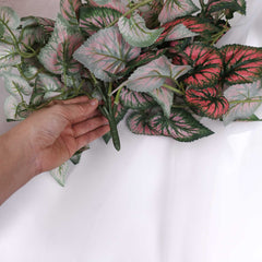 Artificial Caladium Plant Hanging 65cmH