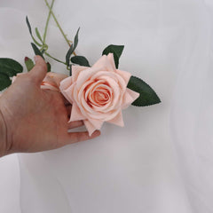 Single Velvet Rose Stem 52cmH