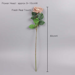 Real Touch Garden Rose Stem (Type2) 60cmH