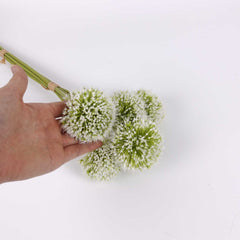 Allium Flower Bunch in Cream 50cmH