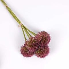 Allium Flower Bunch in Mauve 50cmH