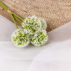 Allium Flower Bunch in Cream 50cmH