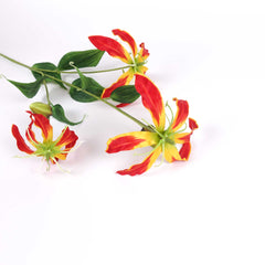 3 Heads Gloriosa Lily Flower 80cmH