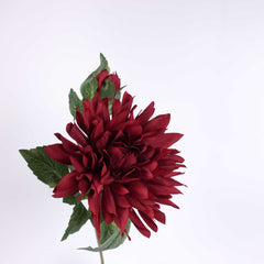 Dahlia Flower Stem Burgundy 60cmH