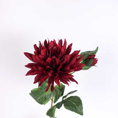 Dahlia Flower Stem Burgundy 60cmH