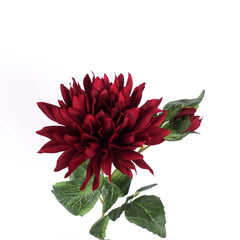 Dahlia Flower Stem Burgundy 60cmH