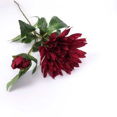 Dahlia Flower Stem Burgundy 60cmH