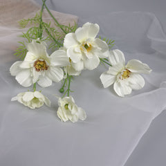 Big Heads Cosmos Flower Cream 78cmH