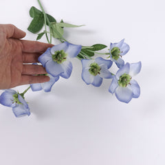 Artificial Hellebore Spray 60cmH in Blue