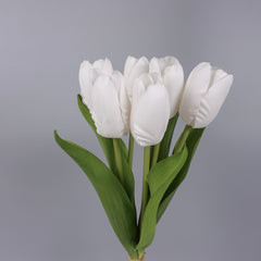 6 Stems Real Touch Tulip Bunch 36cmH