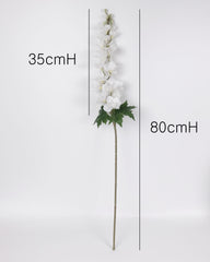 Real Touch Delphinium Flower Stem in White