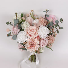 Rose Dahlia Wedding Bouquet 38cmW