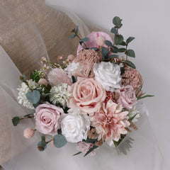 Rose Dahlia Wedding Bouquet 38cmW
