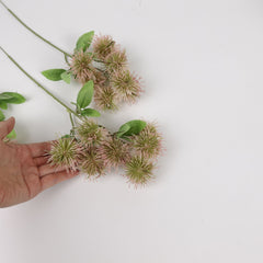 7 Heads Thistle Spray 40cmH