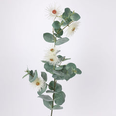 Artificial Eucalyptus Flowering Blossom Spray