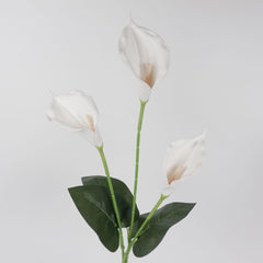 3 Heads Calla Lily Stem 85cmH