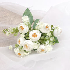 Artificial Ranunculus Bush White Ranunculus