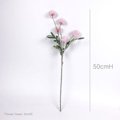 5 Heads Chrysanthemum Pompom Spray 50cmH