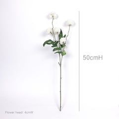 5 Heads Chrysanthemum Pompom Spray 50cmH