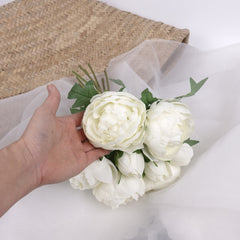 8 Heads Peony Bouquet 30cmH