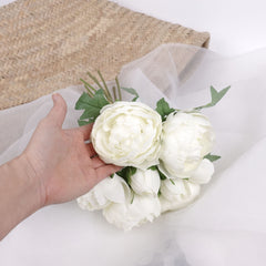 8 Heads Peony Bouquet 30cmH