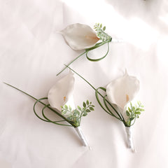 Lily Wedding Buttonhole