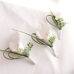 Lily Wedding Buttonhole