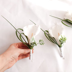 Lily Wedding Buttonhole