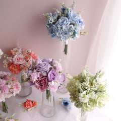 Pastel Bridesmaid Bouquet. Buttonhole