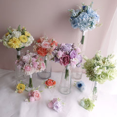 Pastel Bridesmaid Bouquet Artificial Wedding Bouquet