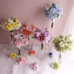Artificial Pastel Bridesmaid Bouquet 