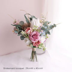 Native King Protea Dahlia Bouquet 40cmW