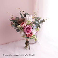Native King Protea Dahlia Bouquet 40cmW
