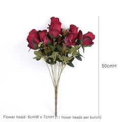 11 Heads Rose Bush 50cmH