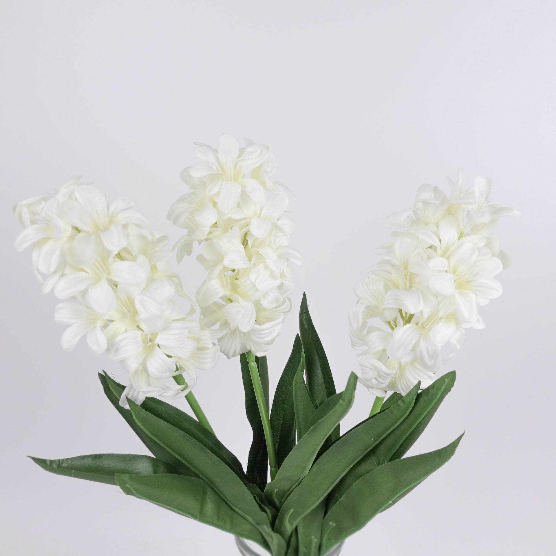 Artificial Hyacinth Stem Cream White