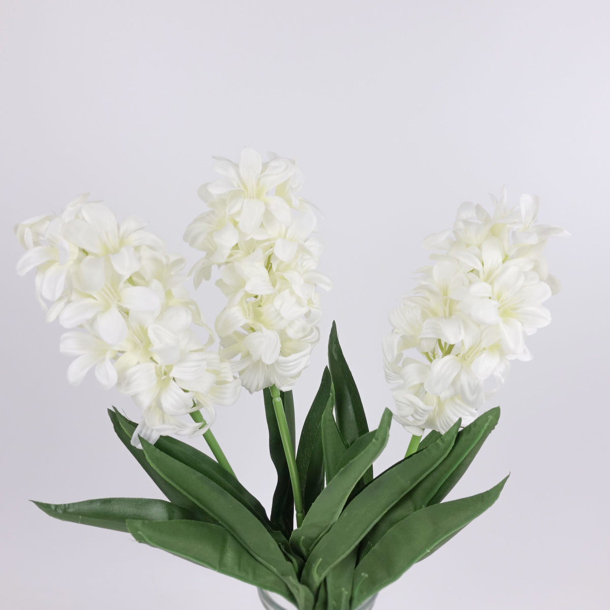 Artificial Hyacinth Stem Cream White